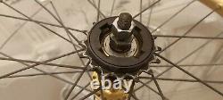 Gold Araya Aero Wheels Old School BMX