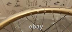 Gold Araya Aero Wheels Old School BMX