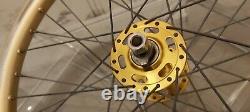 Gold Araya Aero Wheels Old School BMX