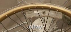 Gold Araya Aero Wheels Old School BMX