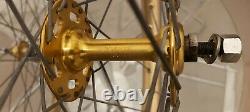 Gold Araya Aero Wheels Old School BMX