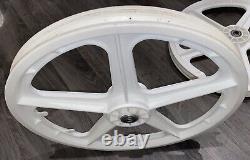 Grand harvest bmx wheels 20 Vintage Old School Set 1980s White