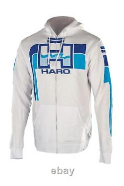 Haro Retro Old School BMX Zip Hoody White L, XL, XXL
