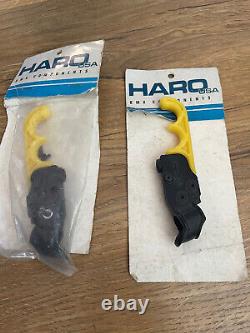 Haro old school bmx 2 finger brake lever black yellow