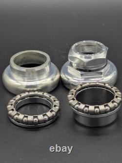 Hatta Mx-100 Japan 80s Old School Bmx Genuine Nos Matt Silver Headset