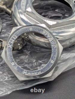 Hatta Mx-100 Japan 80s Old School Bmx Genuine Nos Matt Silver Headset
