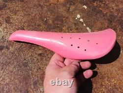 Hot Pink Old School Bmx Ariake Aero Jaguar Shotgun 2 Seat. Vintage 80s Saddle