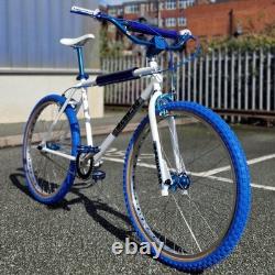 Ironhead Custom 26 Inch Old School BMX Cruiser Bike White / Blue