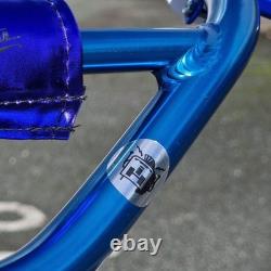 Ironhead Custom 26 Inch Old School BMX Cruiser Bike White / Blue