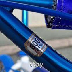 Ironhead Custom 26 Inch Old School BMX Cruiser Bike White / Blue