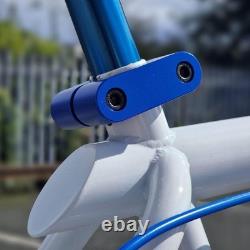 Ironhead Custom 26 Inch Old School BMX Cruiser Bike White / Blue