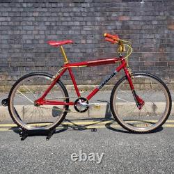 Ironhead Custom 26 Inch Old School Cruiser BMX Bike Candy Red / Gold VDC
