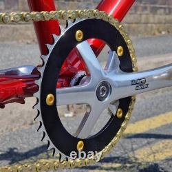 Ironhead Custom 26 Inch Old School Cruiser BMX Bike Candy Red / Gold VDC
