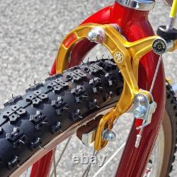 Ironhead Custom 26 Inch Old School Cruiser BMX Bike Candy Red / Gold VDC