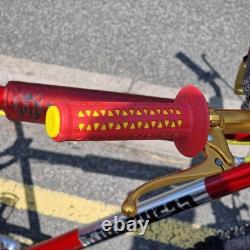 Ironhead Custom 26 Inch Old School Cruiser BMX Bike Candy Red / Gold VDC