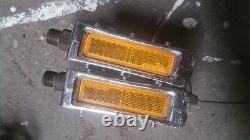 Kkt amx pedals old school bmx foot jaws rat traps lightning #4