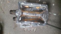 Kkt amx pedals old school bmx foot jaws rat traps lightning #4