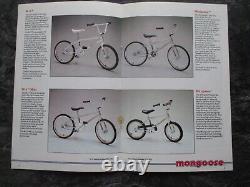 MONGOOSE BMX CATALOG OLD SCHOOL BMX 1985 BROCHURE ORIGINAL 80s VINTAGE BMX MTB