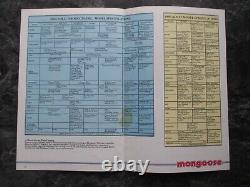 MONGOOSE BMX CATALOG OLD SCHOOL BMX 1985 BROCHURE ORIGINAL 80s VINTAGE BMX MTB