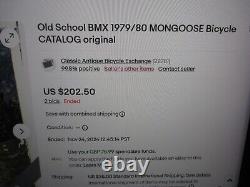 MONGOOSE BMX CATALOG OLD SCHOOL BMX 1985 BROCHURE ORIGINAL 80s VINTAGE BMX MTB