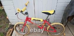 Mini Raleigh Burner BMX 1982 rare early old school 16 wheel kids bmx xmas prezi