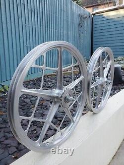 Motomag II old school BMX wheels BMX Vintage BMX Mongoose Webco Redline Blue Max