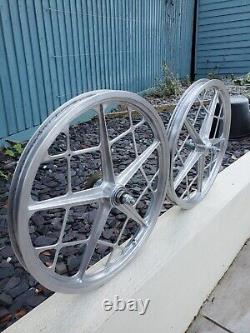 Motomag II old school BMX wheels BMX Vintage BMX Mongoose Webco Redline Blue Max