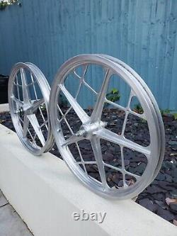 Motomag II old school BMX wheels BMX Vintage BMX Mongoose Webco Redline Blue Max
