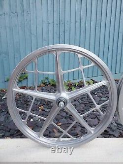 Motomag II old school BMX wheels BMX Vintage BMX Mongoose Webco Redline Blue Max