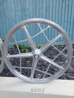 Motomag II old school BMX wheels BMX Vintage BMX Mongoose Webco Redline Blue Max