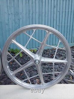 Motomag II old school BMX wheels BMX Vintage BMX Mongoose Webco Redline Blue Max