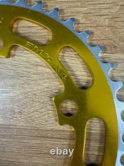 NOS Gold Sugino 44t Chain Ring Old School BMX