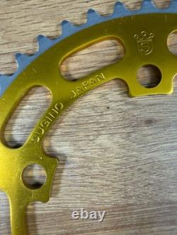 NOS Gold Sugino 44t Chain Ring Old School BMX