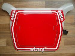 NOS Old School BMX Rare Red AERO RACE NUMBER PLATE