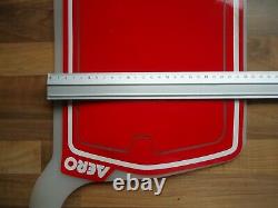 NOS Old School BMX Rare Red AERO RACE NUMBER PLATE