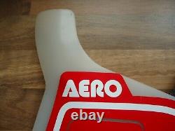 NOS Old School BMX Rare Red AERO RACE NUMBER PLATE