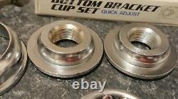 NOS Old School Bmx Tioga Bottom Bracket 3 Piece Cranks Vintage 80s GT Hutch JMC