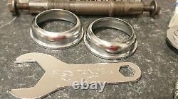 NOS Old School Bmx Tioga Bottom Bracket 3 Piece Cranks Vintage 80s GT Hutch JMC