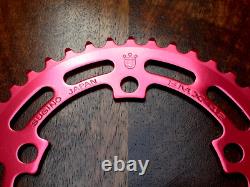 NOS Sugino Crown Red 42T Chain Ring Old School BMX 80's Japan, Kuwahara, Burner