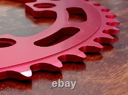 NOS Sugino Crown Red 42T Chain Ring Old School BMX 80's Japan, Kuwahara, Burner
