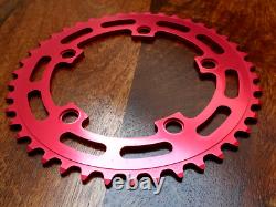 NOS Sugino Crown Red 42T Chain Ring Old School BMX 80's Japan, Kuwahara, Burner