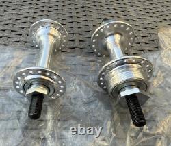 NOS Suzue Old School BMX Sealed Bearing Hubs Silver 1984 Dated