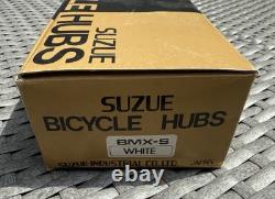 NOS Suzue Sealed Bearing Hubs Old School BMX White OG 80's Genuine