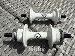 NOS Suzue Sealed Bearing Hubs Old School BMX White OG 80's Genuine