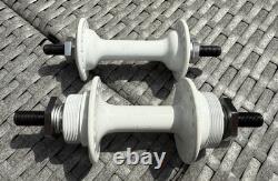 NOS Suzue Sealed Bearing Hubs Old School BMX White OG 80's Genuine