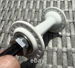 NOS Suzue Sealed Bearing Hubs Old School BMX White OG 80's Genuine