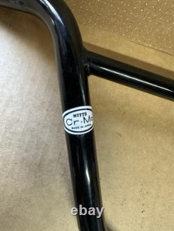 Nitto Japan Black Pro Bars Dated 1983 Uncut Nice Set Of Bars Old School BMX 80s