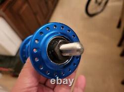 NoS Suntour Sealed Bearing Front Hub In Blue (no dust shields) Old School BMX