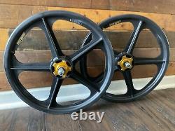 Nos 2016 Skyway Graphite 20 Tuff II Wheels Old School Bmx Hutch Gt Redline Mags