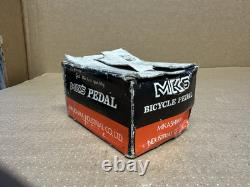 Nos MKS MP 303 Red Anodised Pedals 1/2 Boxed Mint Old School BMX